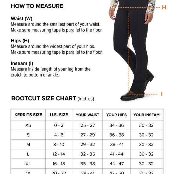 Kerrits Extended Knee Patch Bootcut Breech Size 2XBLACK / 2X - Picture 8 of 8